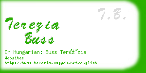 terezia buss business card